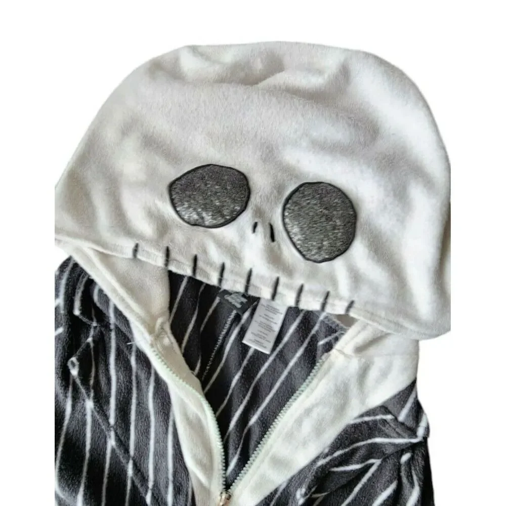 Disney Tim Burton's‎ The Nightmare Before Christmas One Piece Full Zip Pajamas S - Picture 4 of 4